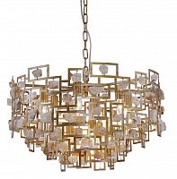 подвесная люстра crystal lux diego sp9 d600 gold в Твери