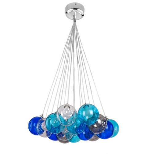 люстра bocci blue 15 прозрачное, голубое, пепельное стекло в Твери