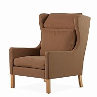 кресло wingback коричневый в Твери