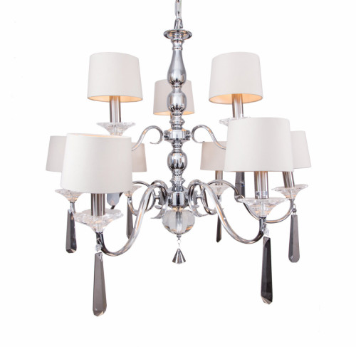 люстра nickel and black crystal хром в Твери