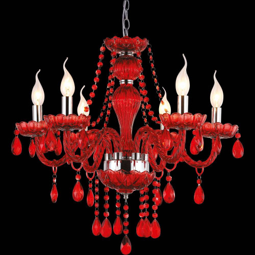 подвесная люстра arte lamp teatro a3964lm-6rd в Твери