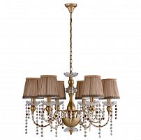 подвесная люстра crystal lux alegria sp6 gold-brown в Твери