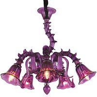 подвесная люстра arte lamp corno a8023lm-5cc фиолетовая в Твери