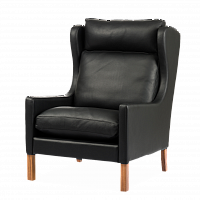 кресло wingback чёрный в Твери