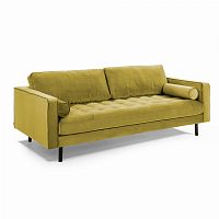 диван bogart sofa 3 трехместный темно-желтый от la forma (ex julia grup) в Твери