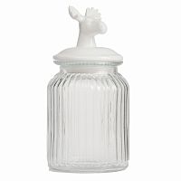 декоративная банка с крышкой deer средняя в Твери