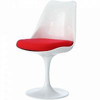 стул eero saarinen style tulip chair красная подушка в Твери