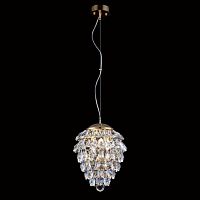 подвесной светильник crystal lux charme sp3+3 led gold/transparent в Твери