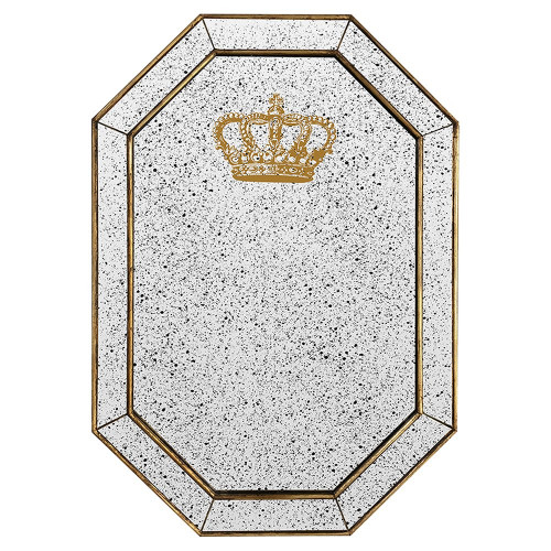 зеркало состаренное восьмиугольное с короной crown в Твери