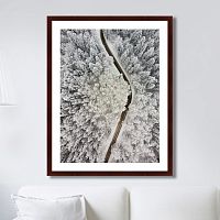 картина: winter road view в Твери