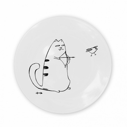тарелка кот-стрелец в Твери