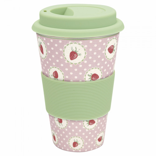 кружка на вынос strawberry pale pink в Твери