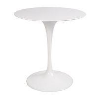 стол eero saarinen style tulip table top mdf d70 глянцевый белый в Твери