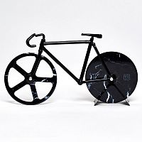 нож для пиццы из нержавеющей стали the fixie, черный мрамор в Твери