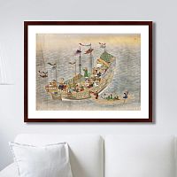 картина: scenes of traders in nagasaki, 1750г. в Твери