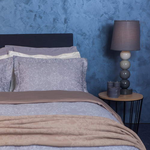 комплект постельного белья decoflux сатин семейный versaille grey в Твери