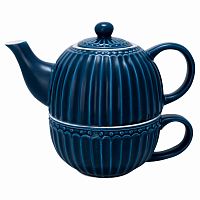 чайник с чашкой alice dark blue в Твери