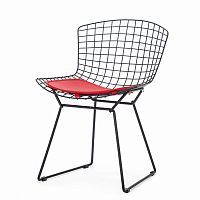 стул bertoia side кожаный standart черный в Твери