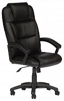 компьютерное кресло tetchair бергамо (крестовина пластик, обивка кож/зам) для руководителя в Твери