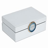 шкатулка для украшений белая 20x7,5x14 см в Твери