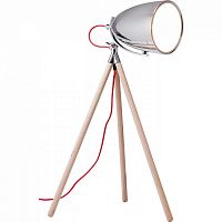 лампа настольная chromatic tripod на деревянном штативе в Твери