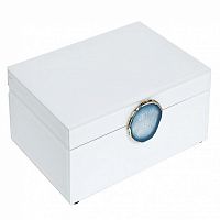 шкатулка для украшений белая 28x10x20 см в Твери