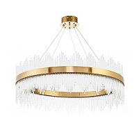 люстра stripglass 65 латунь, прозрачное стекло в Твери