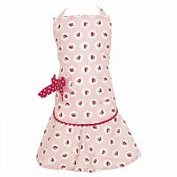 детский фартук w/bow strawberry pale pink в Твери
