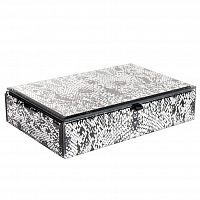 шкатулка для украшений кобра серая 23x15x5 см в Твери