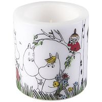 свеча большая moomin счастливое семейство, 8 см в Твери