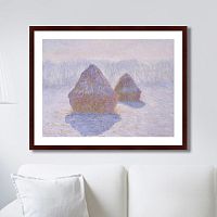 картина: haystacks (effect of snow and sun), 1891г. в Твери