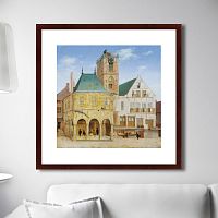 картина: the old town hall of amsterdam, 1657г. в Твери