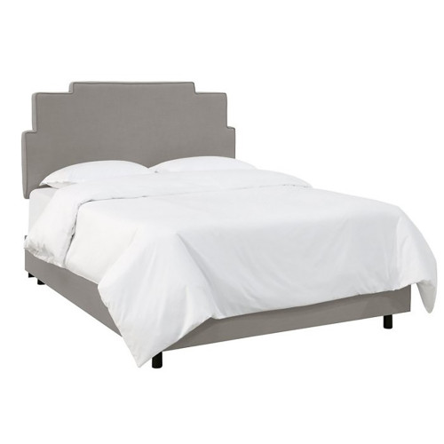 кровать двуспальная 160х200 серая paxton gray linen в Твери