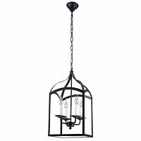 дизайнерская подвесная люстра spot light cage 9500404 черная в Твери