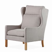 кресло wingback серый в Твери