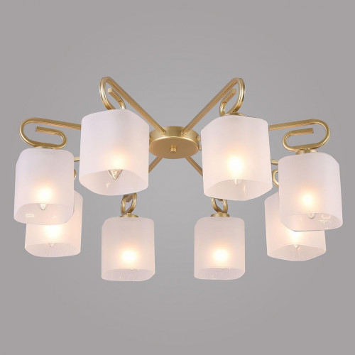 потолочная люстра eurosvet camila 30143/8 латунь в Твери