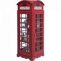 шкаф-витрина london telephone красный в Твери