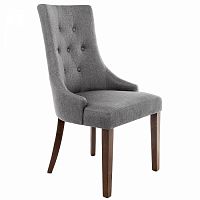 стул деревянный elegance dark walnut / fabric grey в Твери