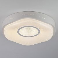 потолочный светодиодный светильник eurosvet shine 40011/1 led белый в Твери