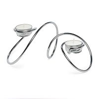 подсвечник металлический на 2 свечи для чайных свечей t-loop, 14,3 см в Твери