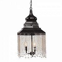 люстра подвесная черная с хрустальными подвесками chandelier в Твери