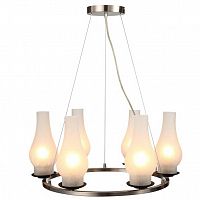 подвесная люстра arte lamp lombardy a6801sp-6br белая в Твери