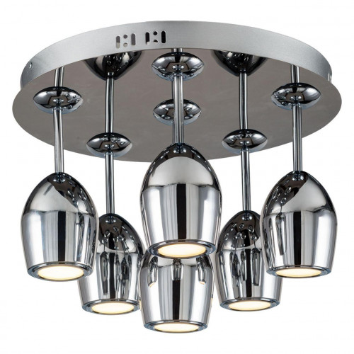дизайнерская потолочная светодиодная люстра spot light merlot 1194668 хром в Твери