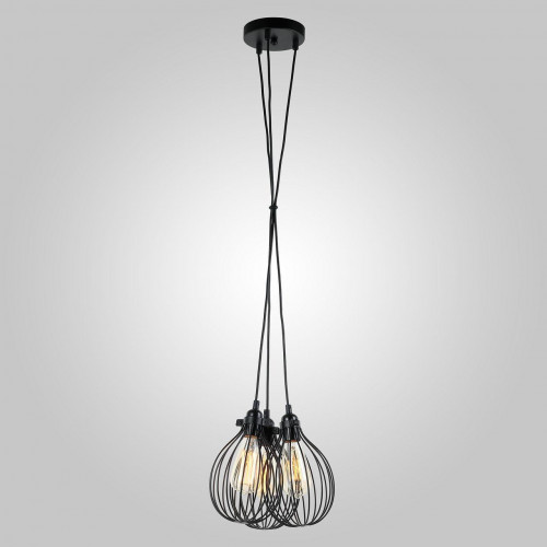 подвесная люстра eurosvet moll 50059/3 черный в Твери