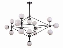 люстра modo 15 black+white черная, белые плафоны в Твери