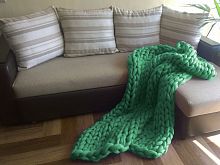 плед нежность зелёный большой в Твери