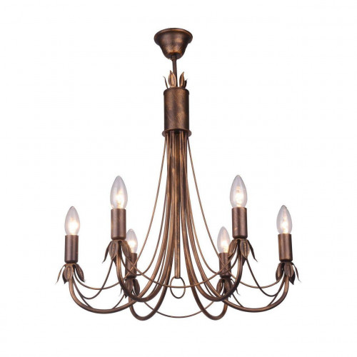 подвесная люстра toplight lucinda tl7350d-06br в Твери