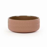тарелка tactile диаметр 15 коричневый в Твери