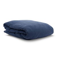 пододеяльник изо льна темно-синего цвета essential 150х200 в Твери