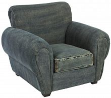 кресло san francisco denim armchair серое в Твери